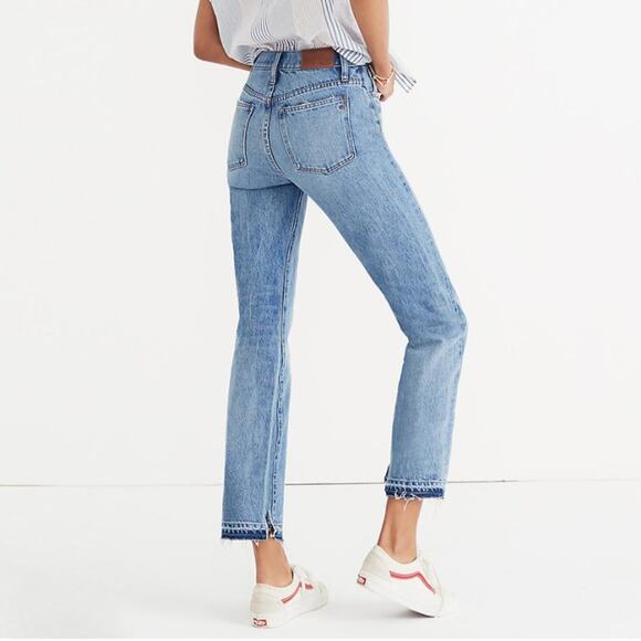 Madewell Classic Straight Jeans Destructed Edition Size 24 - Picture 12 of 14